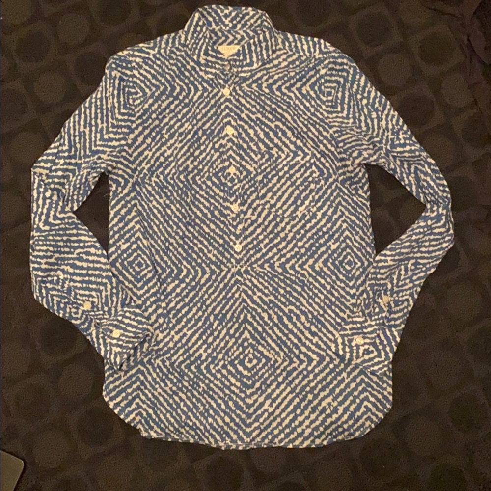 J.Crew Popover button down skirt